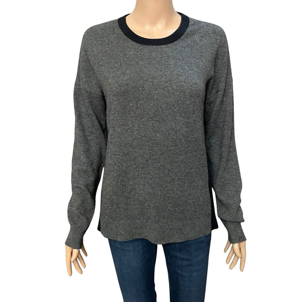 Orvis Colorblock Cashmere Sweater Small Crew Neck Long Sleeve Minimalist Preppy